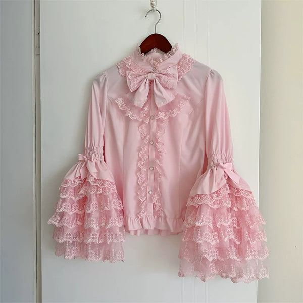 Hanguliang - Heartbeat of Love - Sweet Lolita tiered lace JSK