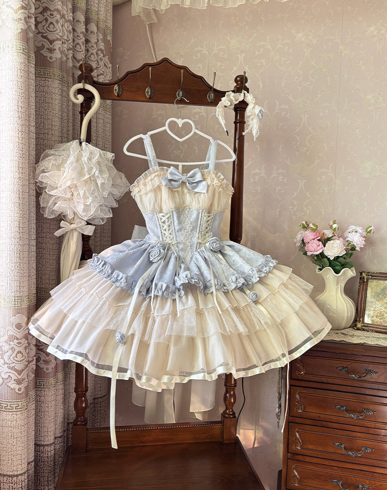 ZhiJinYuan - Time Waltz3 - Sweet Lolita Short Dress Ballet Style JSK