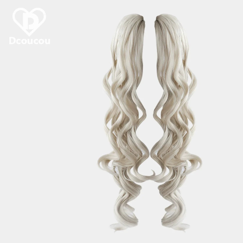 Dcoucou - Style 3 Mix & Match - 47cm Roman Curls with Tiger Clip Accessories Wig