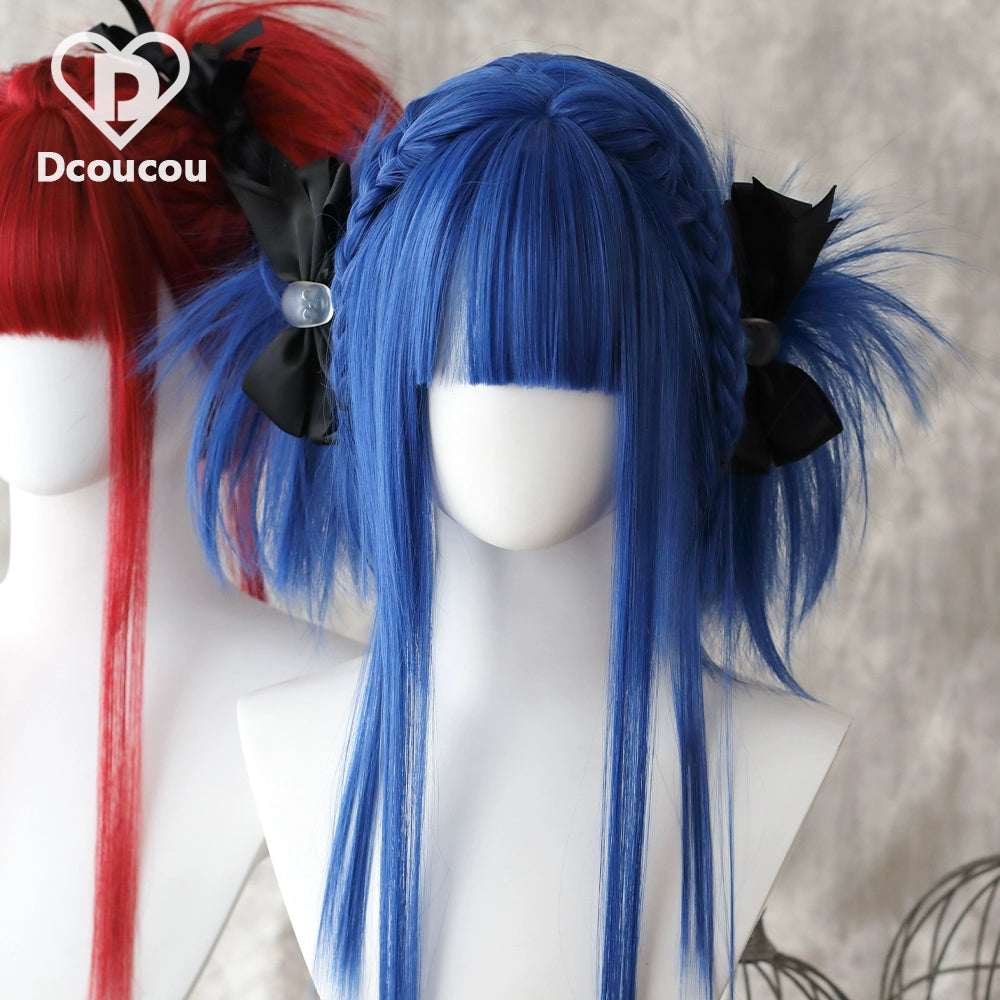 Dcoucou - Y2K Butterfly Hime - 50cm Double Ponytails Messy Style Wig