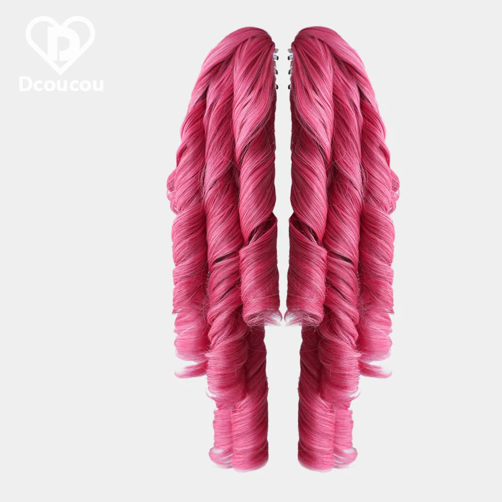 Dcoucou - Style 2 Mix & Match - 42cm Roman Curls with Tiger Clip Accessories Wig