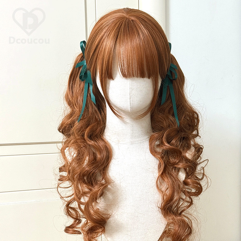 Dcoucou - Poison Hime - 55cm Vintage Hime-style Lolita Double Ponytails Wig