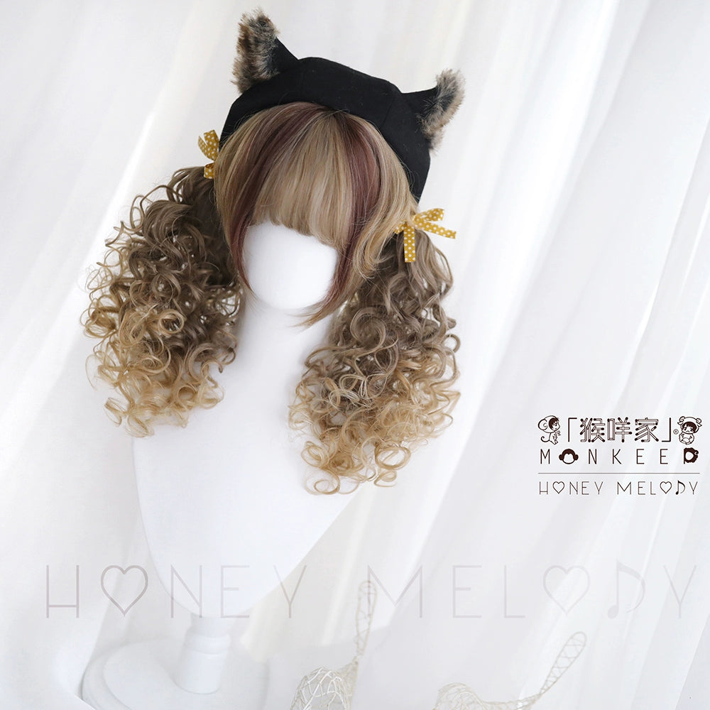 Spot MONKEEP Monkey Bajia LION HEART Lion Heart, Short Roll Mini Tiger Clip | Original Wig