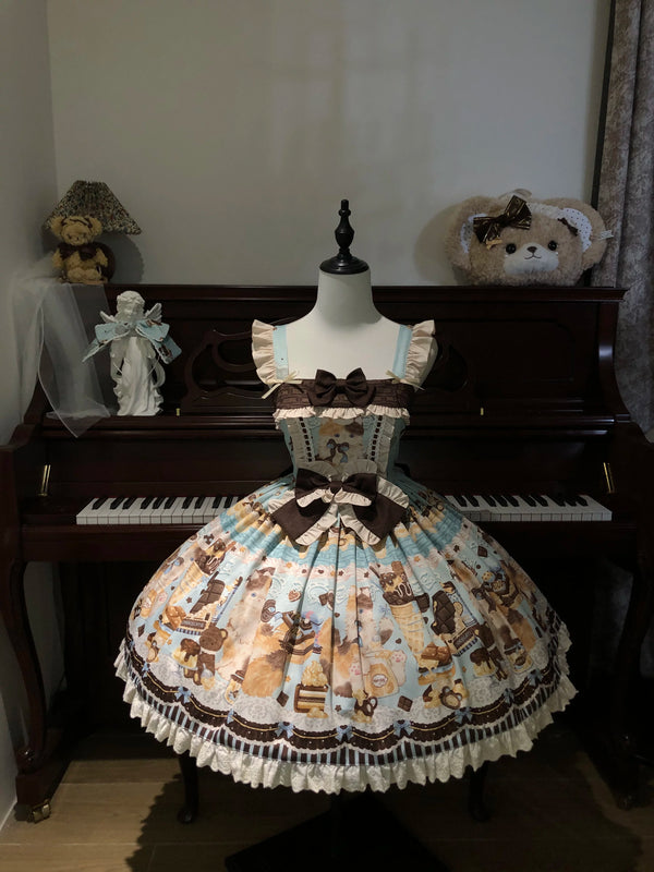 Doll Poetry - Sweet Lolita Dessert Print - Sweet Lolita jumper skirt