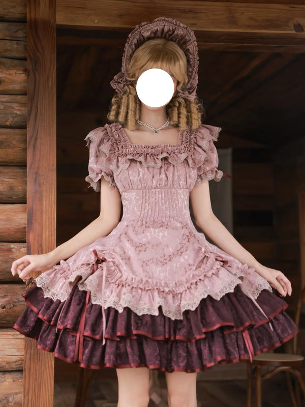 Sunset Old Song Lolita OP Dress - main view
