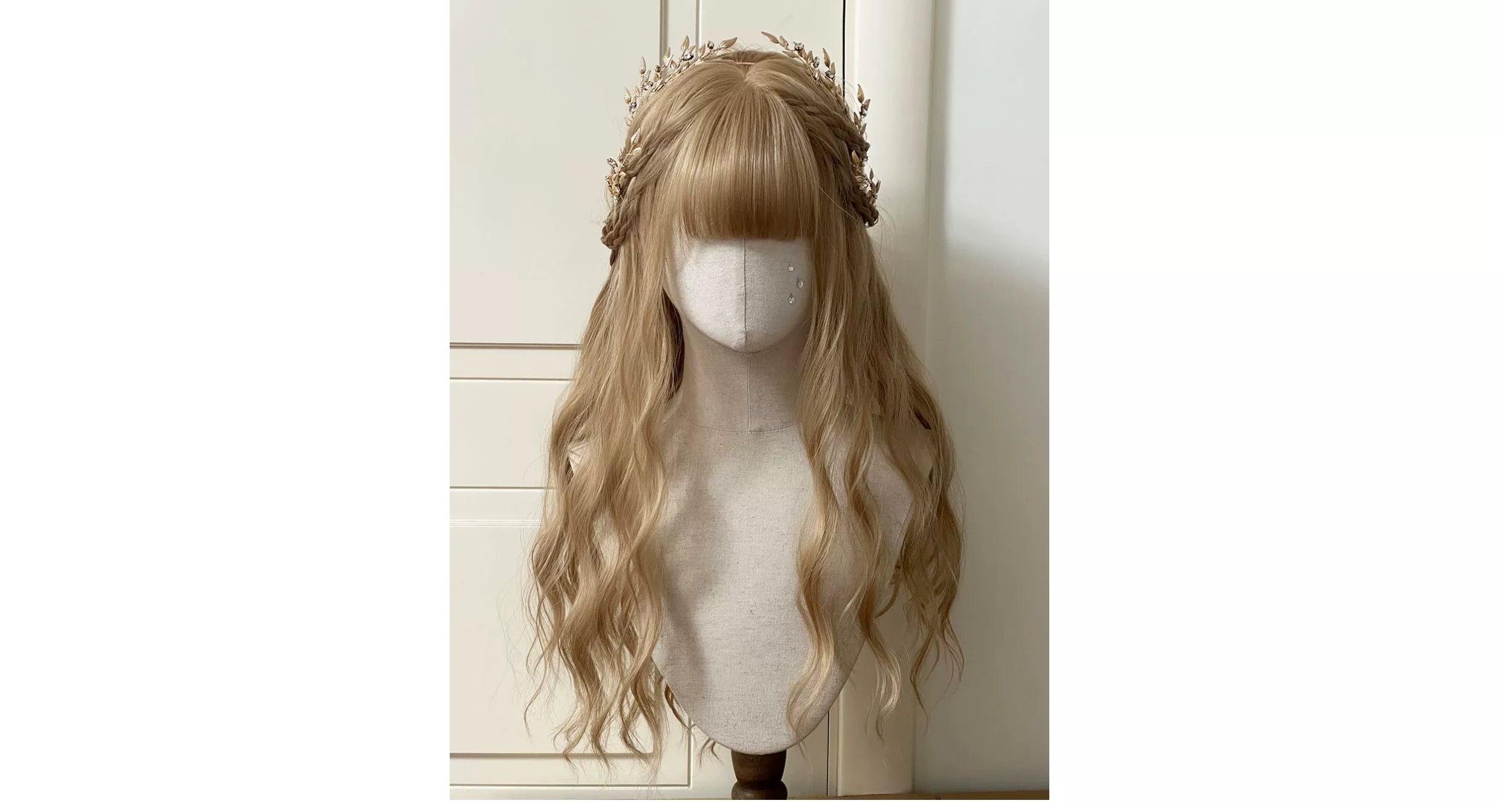Dcoucou - Pauline's Girl - 60cm Handcrafted Curls Romantic Long Curly Wig