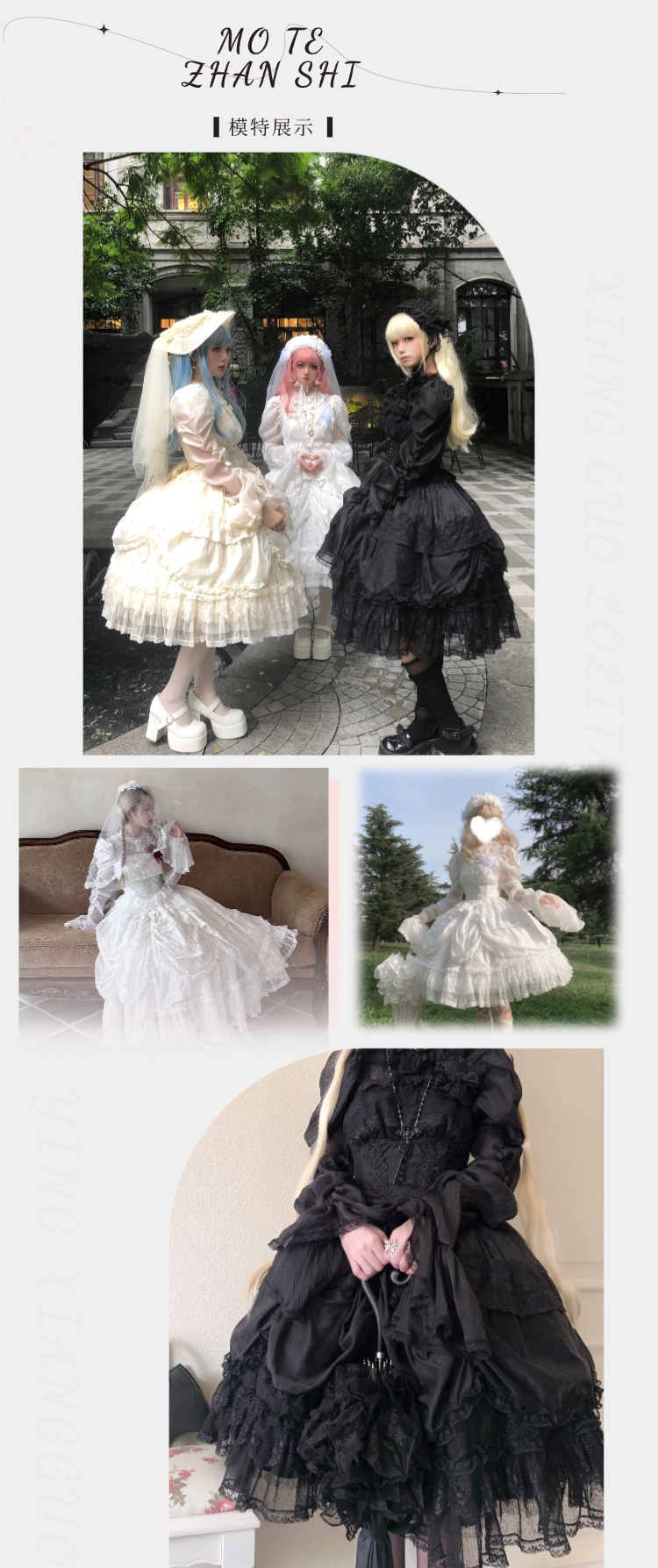The spot will be shipped within three days, and the fluorescent acorn Lolita cooperation model has an original design of retro flower marriage op.