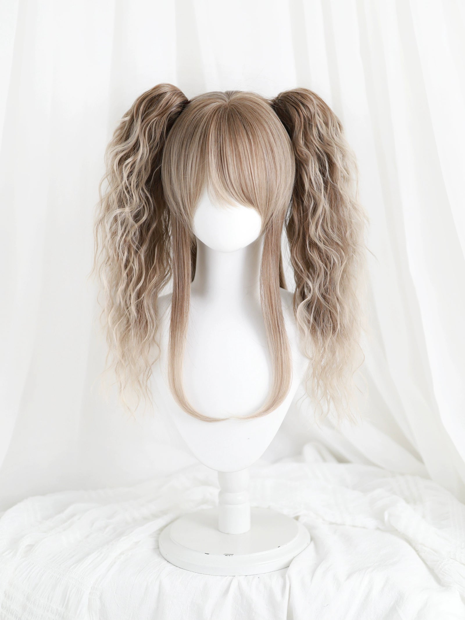 Spot MONKEEP Monkey Bajia, incredible sweetheart, retro Y2K fluffy big tiger clip Lolita original wig