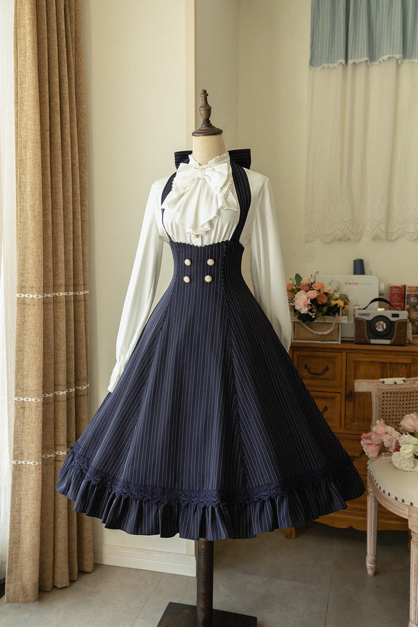 Forest Wardrobe - South of the Forest - Vintage Classic Lolita Halter JSK Dress, French Style Blouse