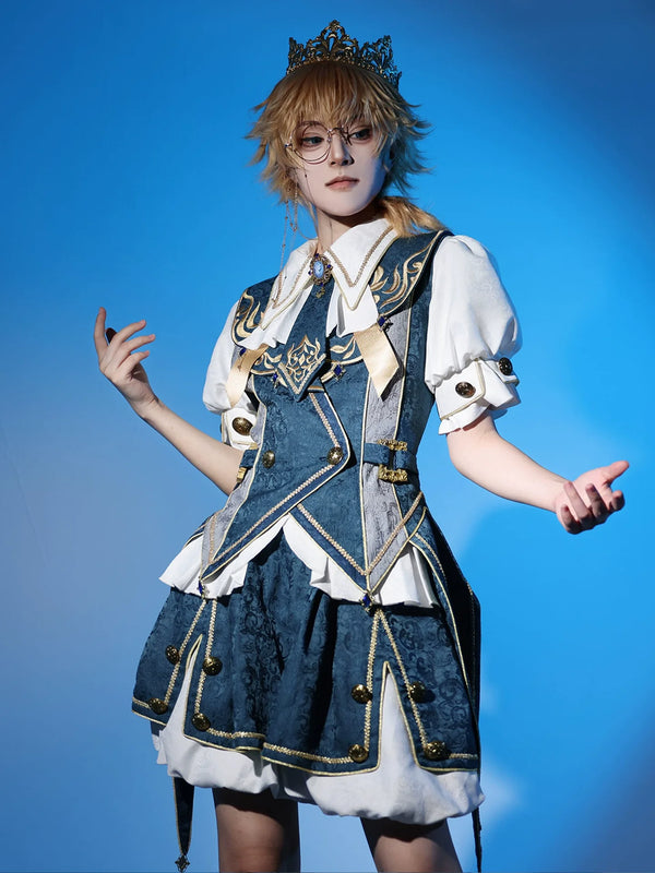 Your Princess - Contract Magic - Jacquard Ouji Lolita Vest Outfit