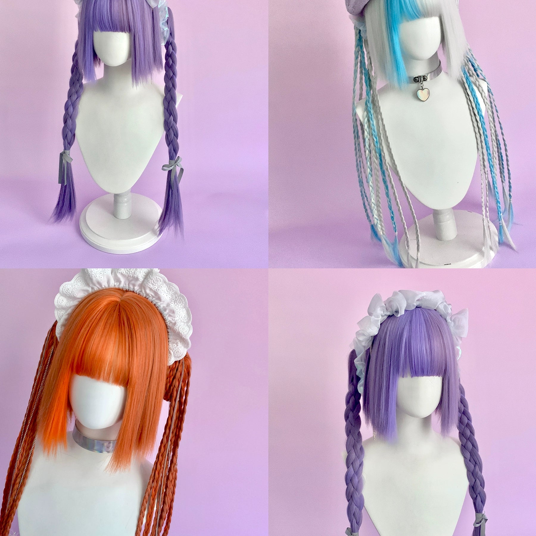 Spot MONKEEP Monkey Bajia, Mechanical Warfighter CYBERAngel Science Fiction Straight Shattered Highlights Tiger Clip Original Wig