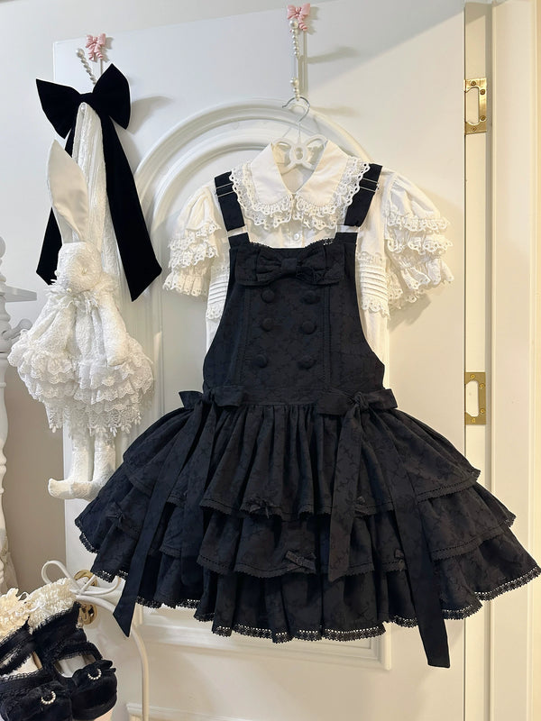 White Tea Story - Mianmian Ice - Three-tier 100% cotton lolita jumper