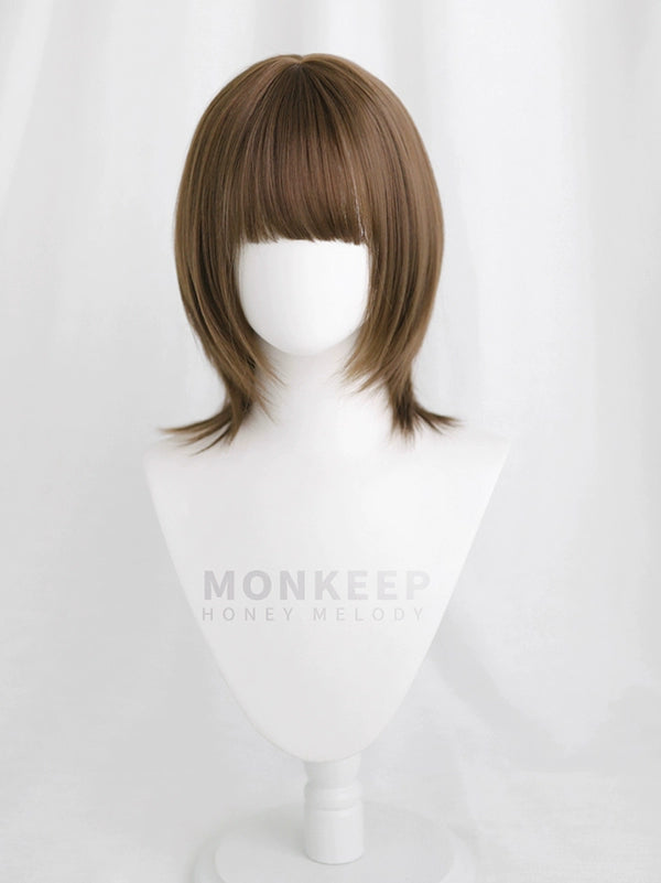 Now MONKEEP Monkey Bajia LoveSignal First Love Signal 35CM Natural Cute Comic Girl Wig
