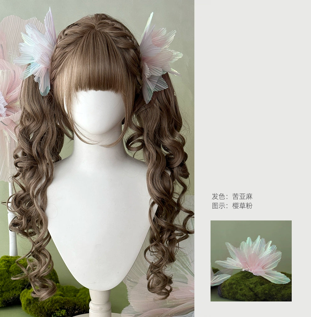 Dcoucou - Poison Hime - 55cm Vintage Hime-style Lolita Double Ponytails Wig