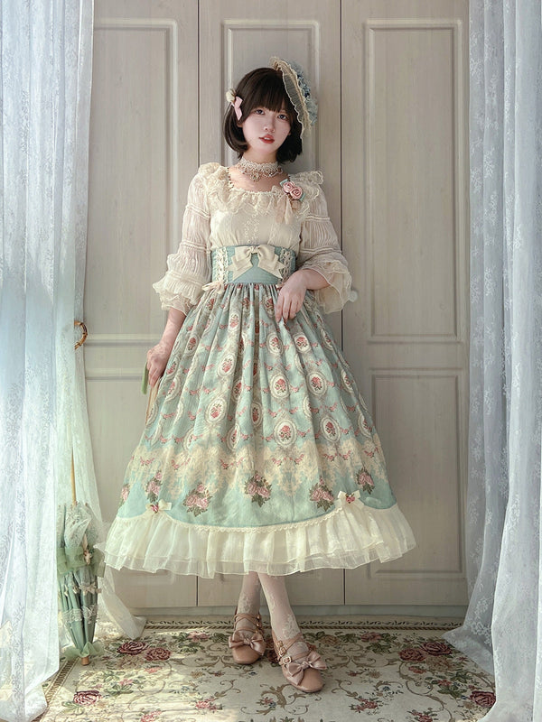 Miss Point - Retro Lolita Lace Long Sleeve Blouse - Innerwear