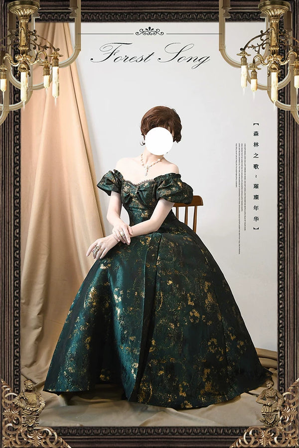 Forest Song - Brilliant Years - Gilded Vintage OP / JSK Dress