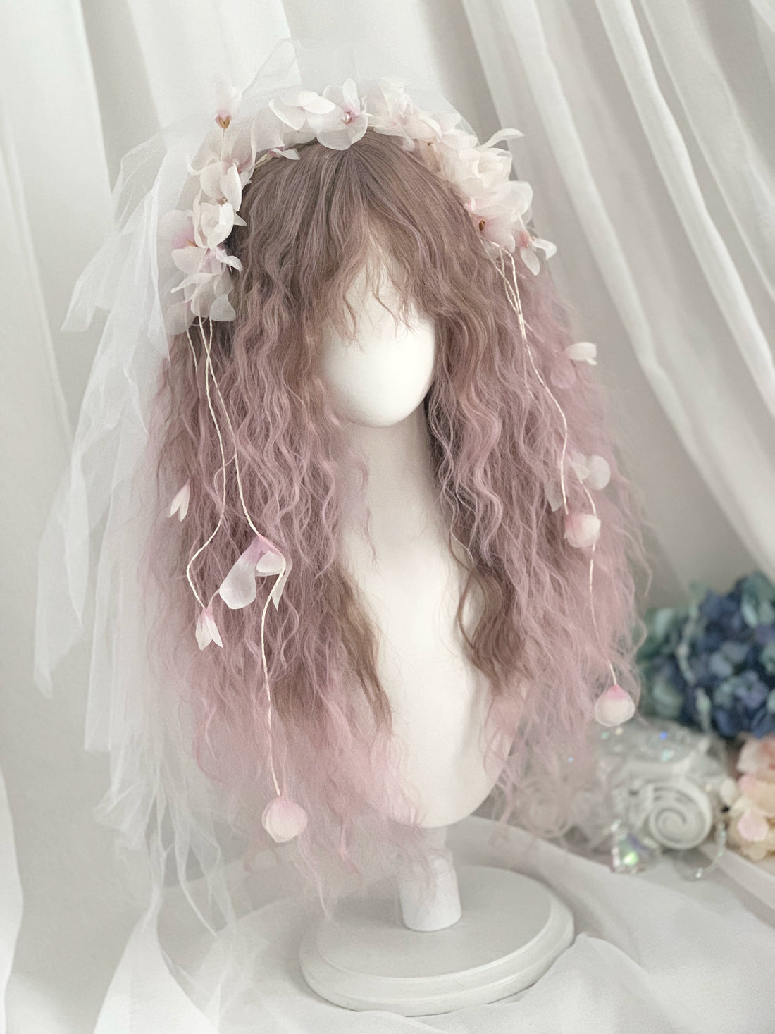 Spot MONKEEP Monkey Bajia, Lucifer 70cm fluffy fine-grained original wig of fallen night