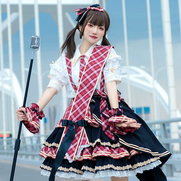 Leopard Cat Red Moon stage outfit by Lolita Fetch featuring a detailed costume with vibrant colors and intricate design elements.