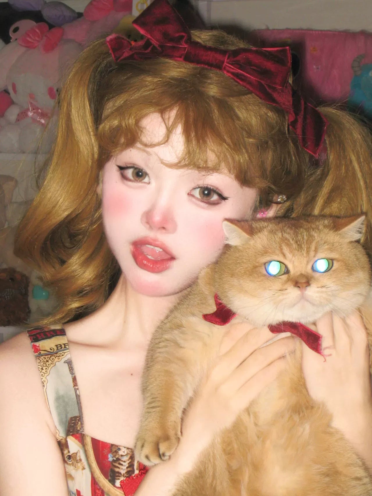 Spot MONKEEP Monkey Bajia, Wicked Countess 60cm atmosphere eversion layer air large volume original wig