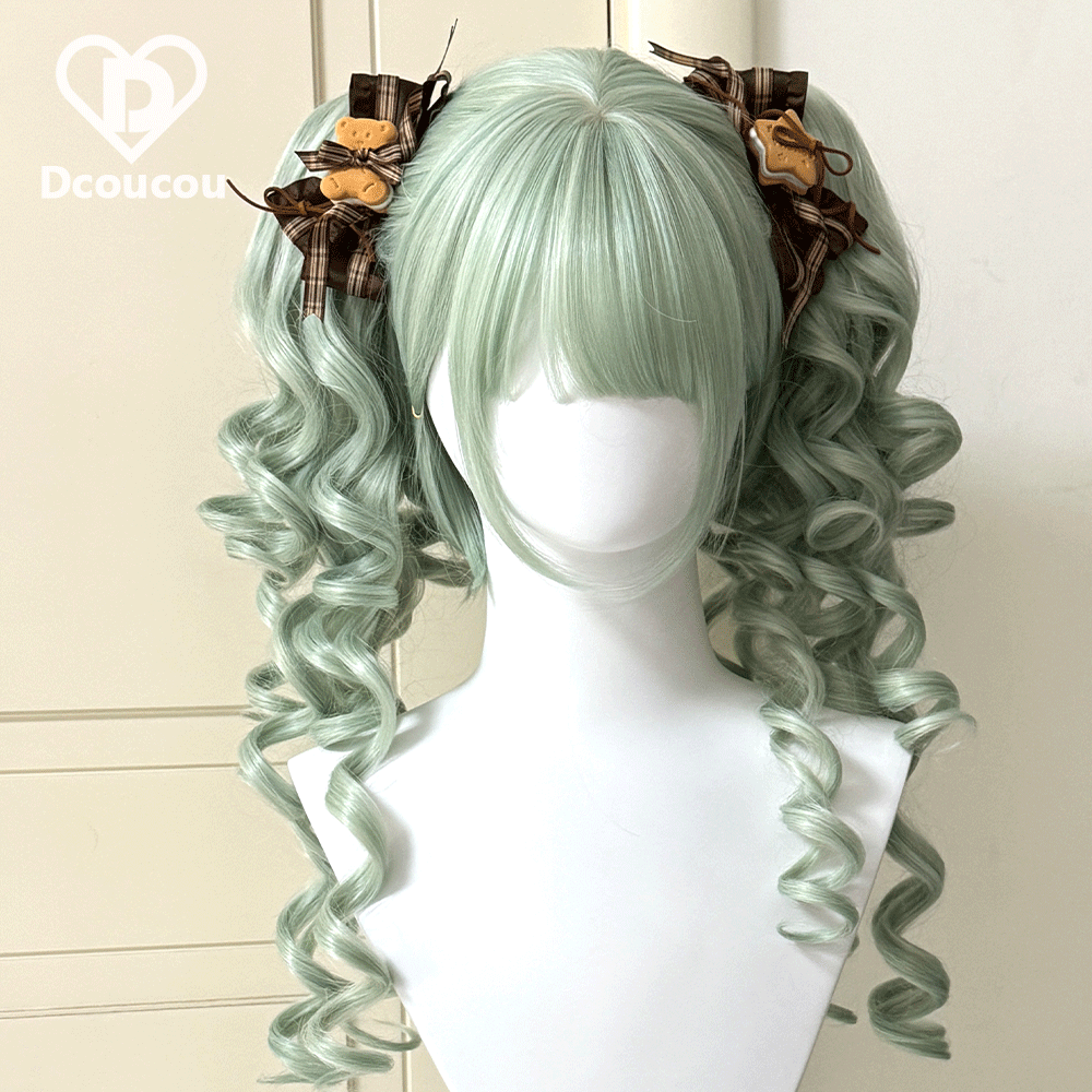 Dcoucou - Poison Hime - 55cm Vintage Hime-style Lolita Double Ponytails Wig
