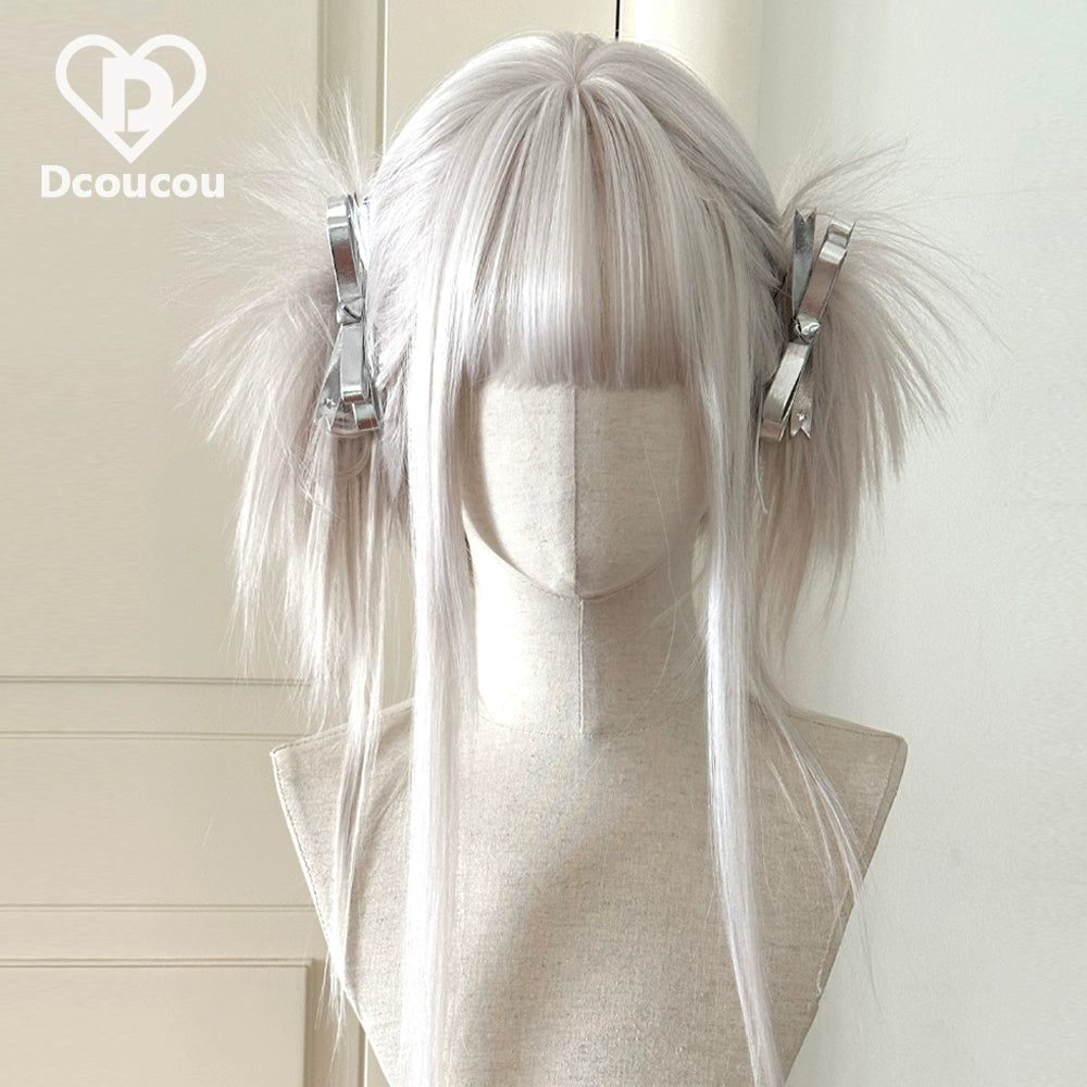 Dcoucou - Y2K Butterfly Hime - 50cm Double Ponytails Messy Style Wig