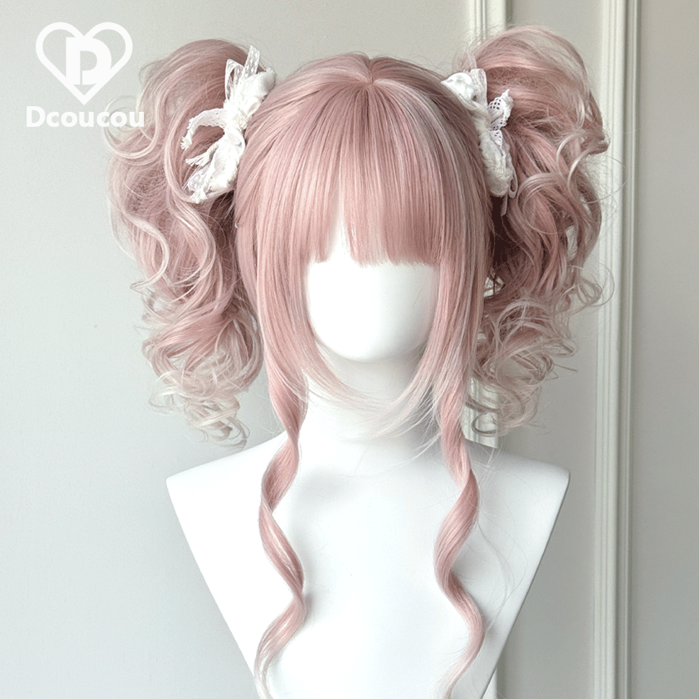Dcoucou - Ringo Hime - 35cm Ultra Fluffy Double Ponytails Lolita Princess-style Girl Y2K Wig