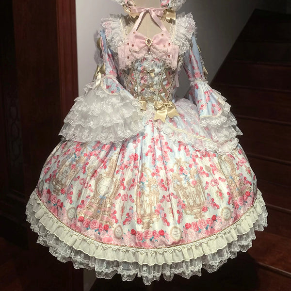 White Sugar Girl - Rose Garden Sequence - Sweet Lolita long sleeve