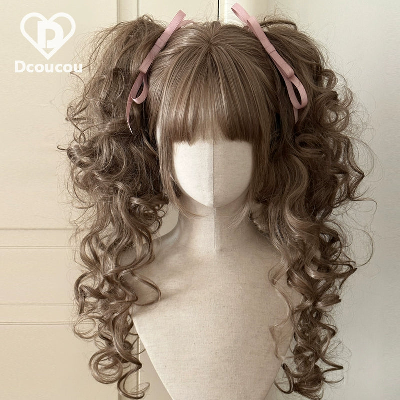 Dcoucou - Poison Hime - 55cm Vintage Hime-style Lolita Double Ponytail
