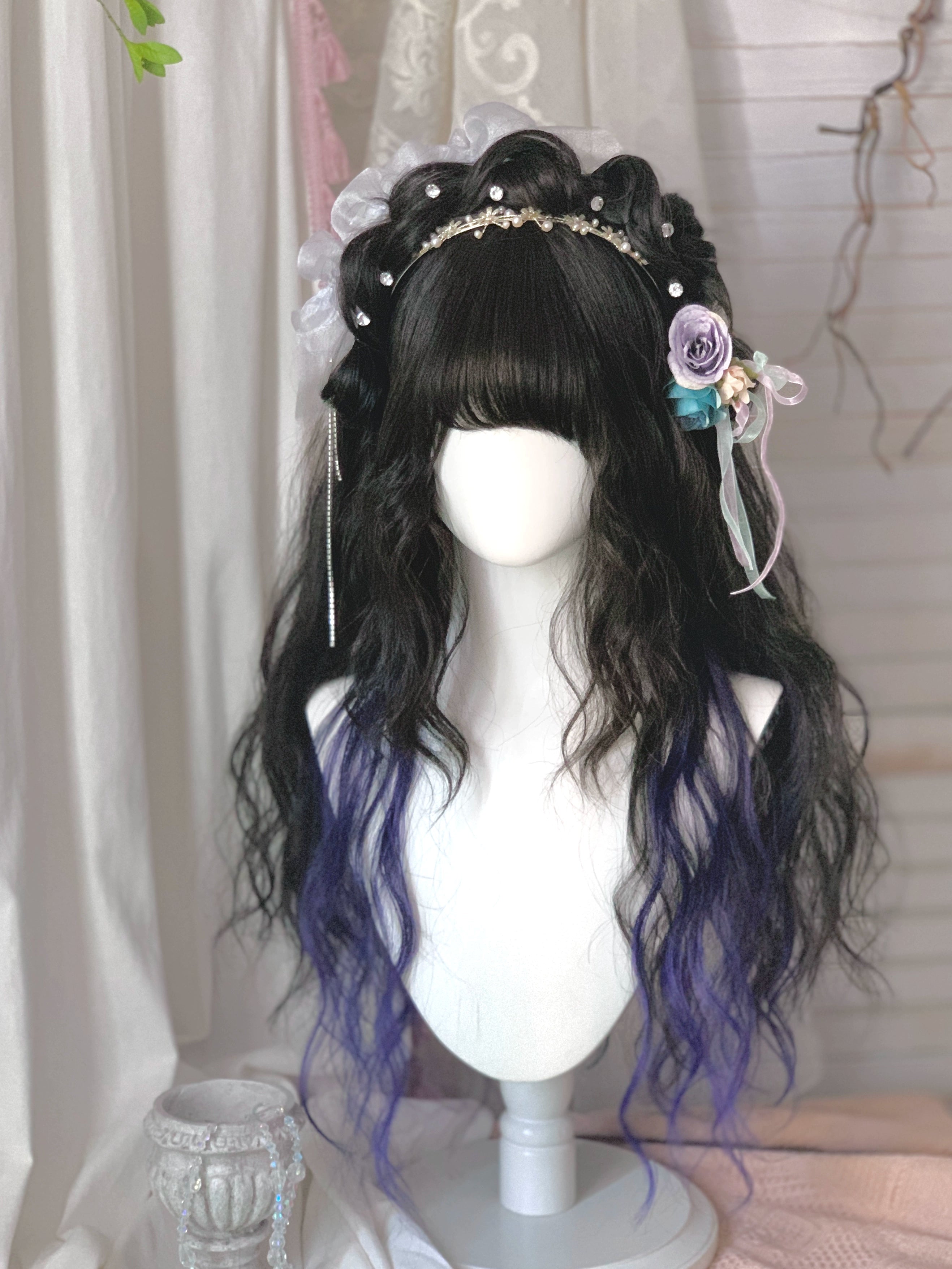 Spot MONKEEP Monkey Bajia LILITH Lilith 65CM Handmade Textured Roll Inner Temples Original Wig