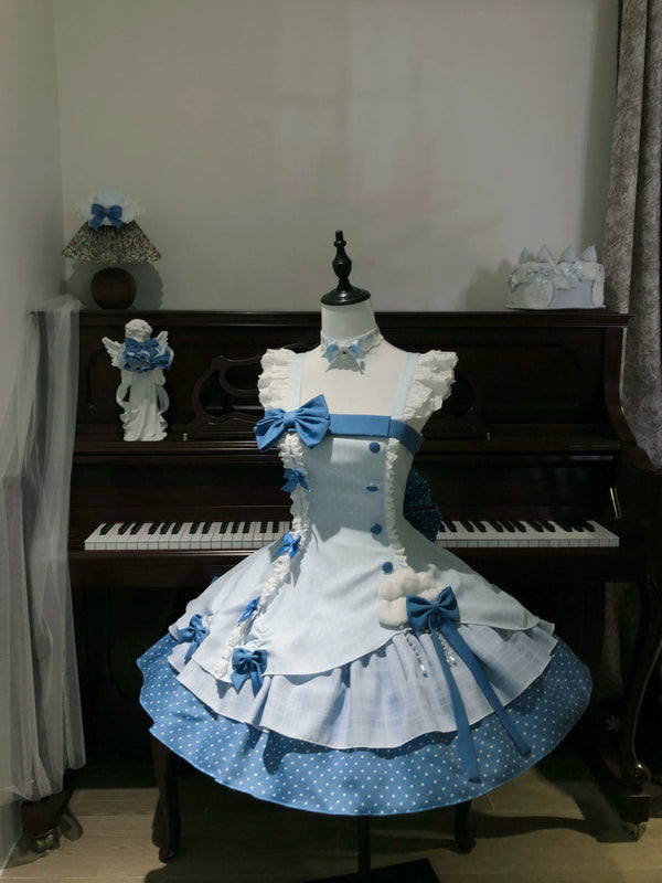 Sweetheart Dream - Glass Bottle Sweet Lolita - Tiered polka dot