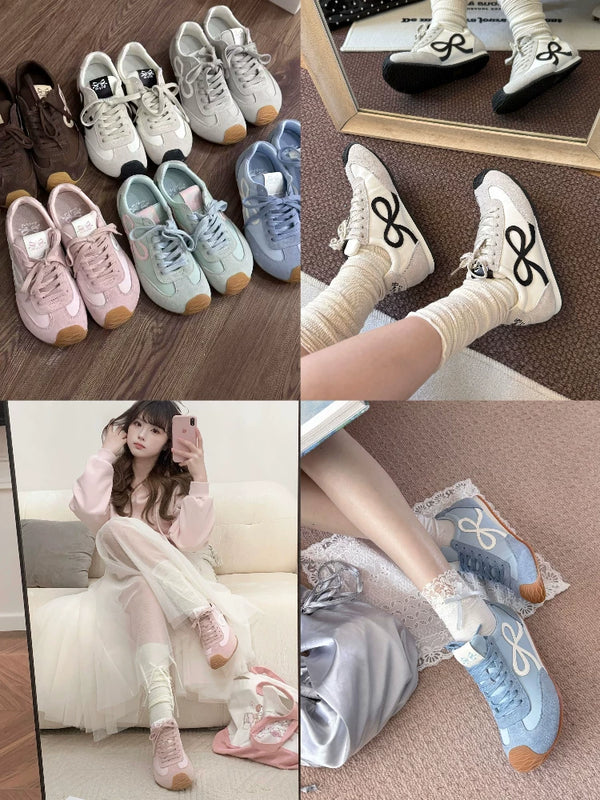 Sheep Puff Daily Lo-Run Lolita Sneakers featuring a playful sheep puff design and casual sneaker style for everyday wear.