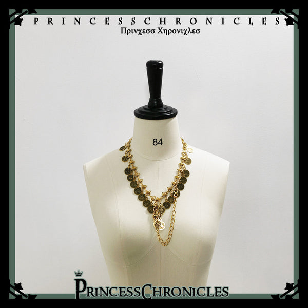 Princess Chronicles - Black Cat - Vintage Ouji Lolita Necklace