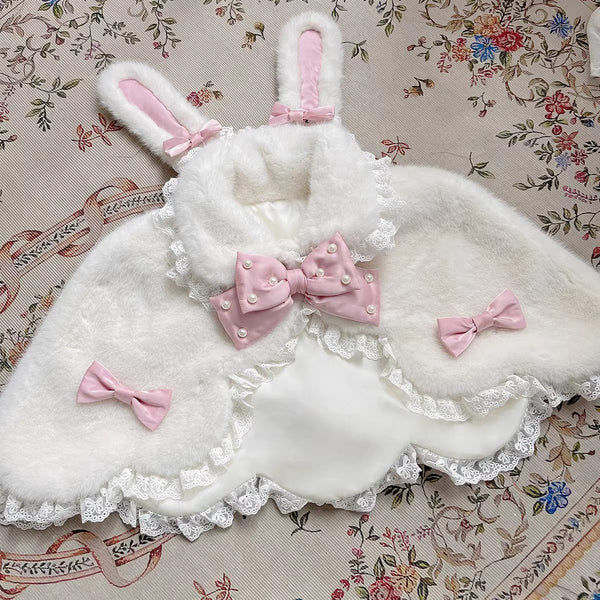 Letters from Unknown Star - Kawaii Lolita Cape Winter Lolita - Shawl Daily Outerwear