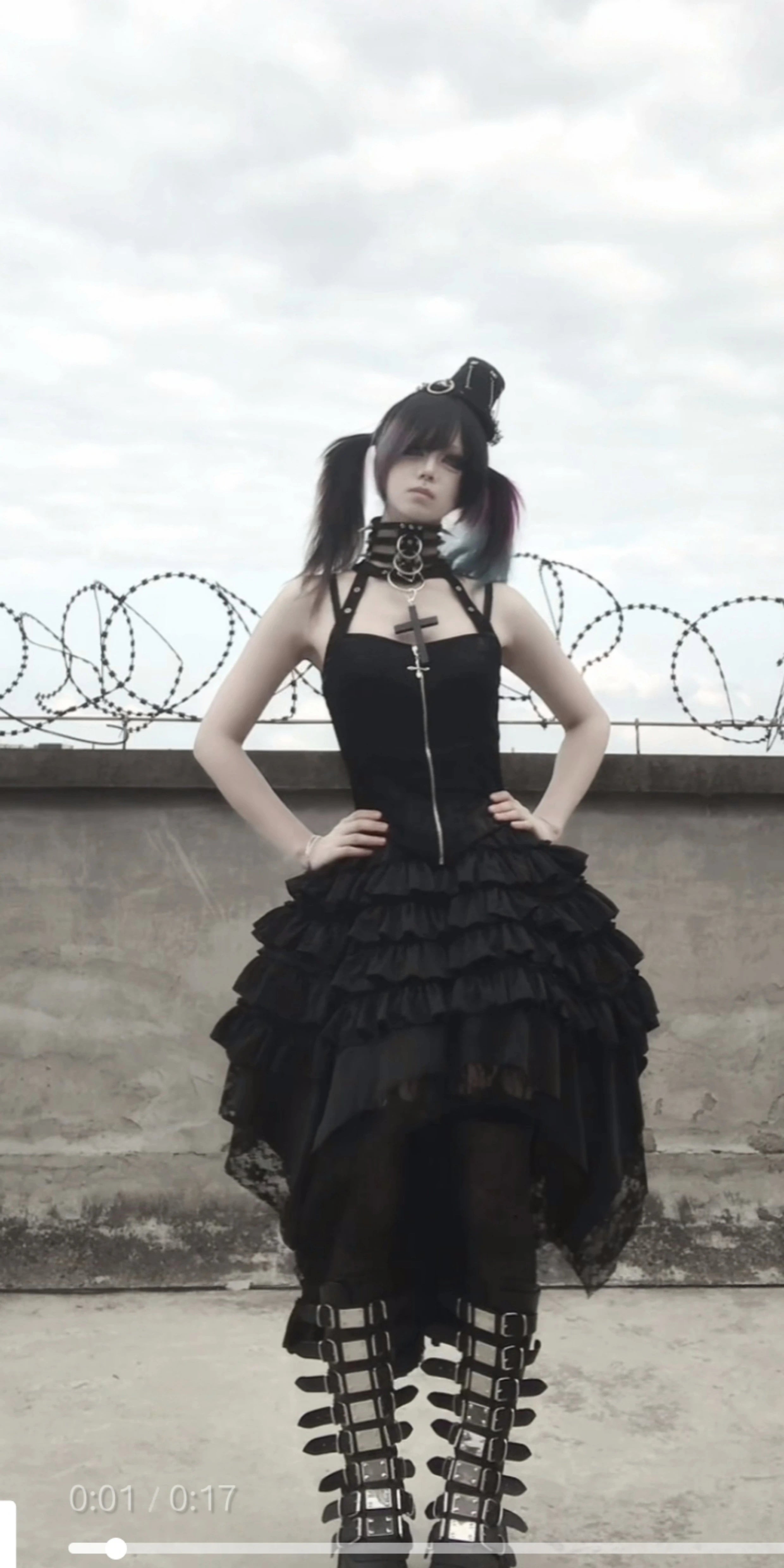Spot Shipping within three days Page Sleeveless Ribs Acorn Lolita Original Design Gothic Ribs