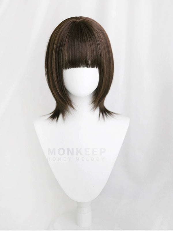 Now MONKEEP Monkey Bajia LoveSignal First Love Signal 35CM Natural Cute Comic Girl Wig