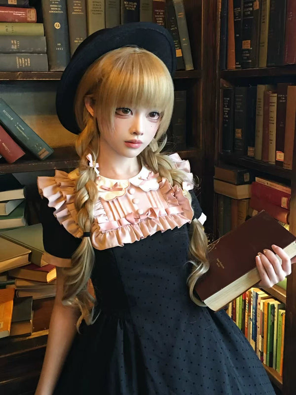 Pumpkin Planet - Love Period Diary - Sweet Lolita polka dot one-piece dress