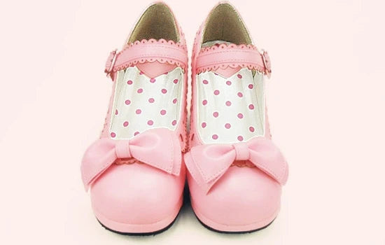 Sosic - Sweet Lolita Heel Shoes Butterfly - Bow Shoes Shoes