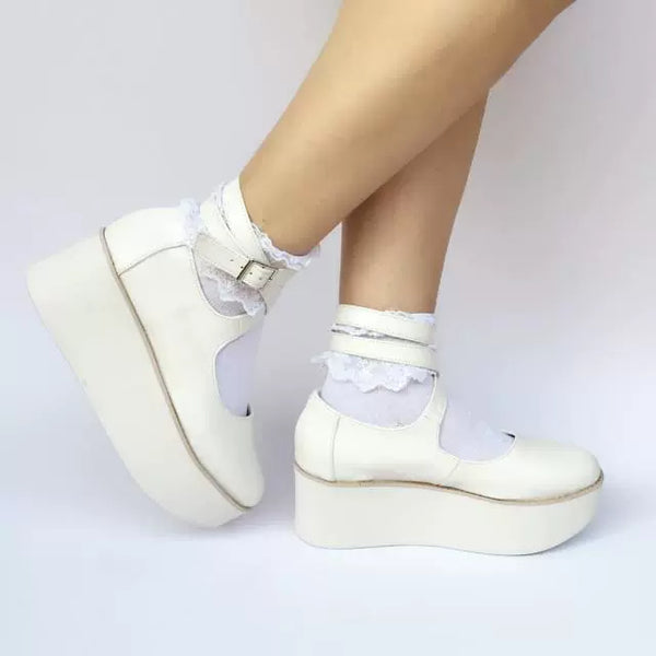 Antaina - Punk Lolita High Platforms Shoes - Lolita Ankle Strap Shoes Shoes