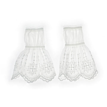 Original Subculture Arm Sleeves - Cross Ode Lolita Lace Trim