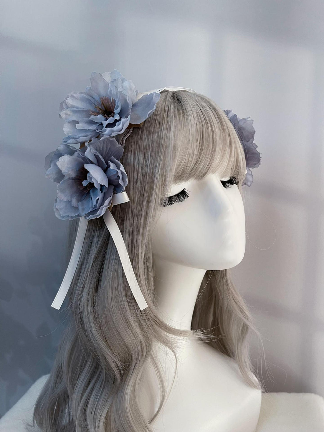 Soft Girl Lolita Lace Headband Bow KC Flower Hair Accessory Lo Girl Cosplay Versatile Sweet Hair Ornament