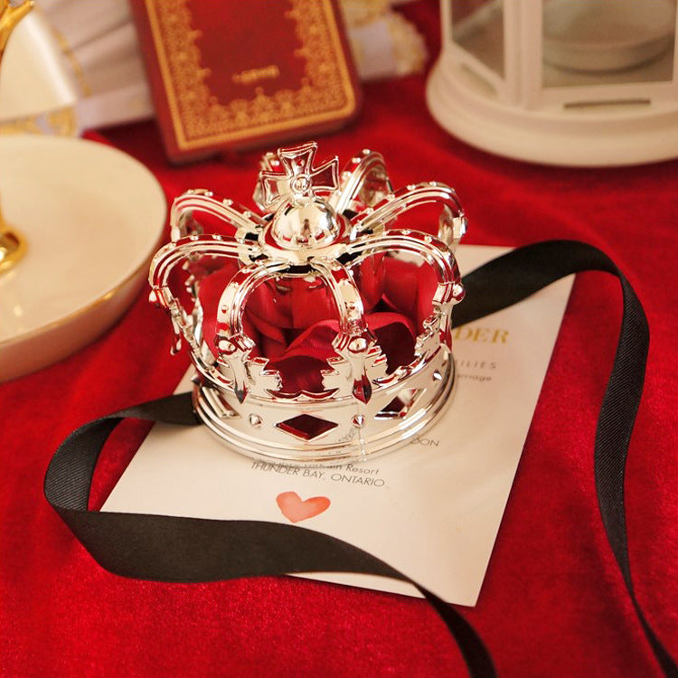 Lolita Tiara King Queen Coronation Gold Silver Rose Cute Lolita COS Crown Tiara