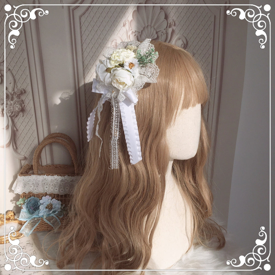 Original Handmade Lolita Element - Gorgeous Hanamaru Fairy Hair Clip | Lolita Style Accessory
