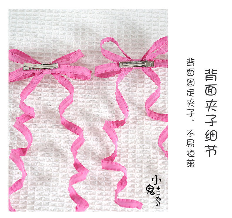 Basic Color Double Ponytail Twist Hair Clip Lolita Sweet Pair Clip Original Japanese Anime Cosplay Adjustable Style