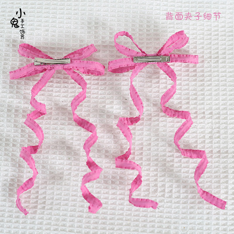 Basic Color Double Ponytail Twist Hair Clip Lolita Sweet Pair Clip Original Japanese Anime Cosplay Adjustable Style