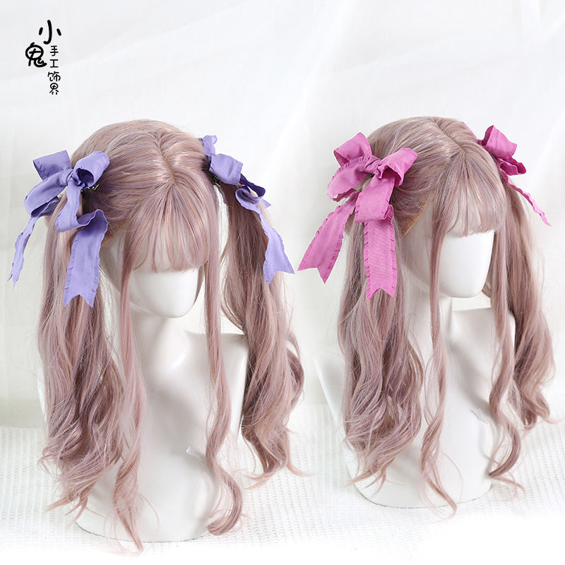 Original  Double Ponytail Twist Hair Clip Lolita Sweet Pair Clip Lo Side Clip Anime Cosplay Adjustable Styling