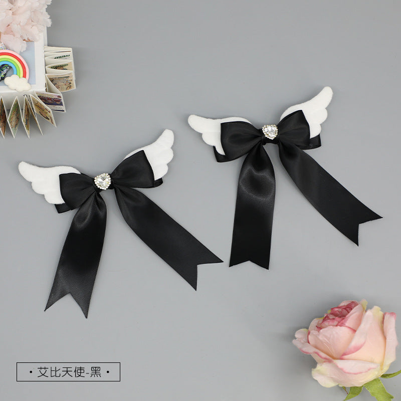Versatile Sweet & Cool Hair Clips: Japanese Lolita Plush + Punk Handmade Bow Hair Accessories