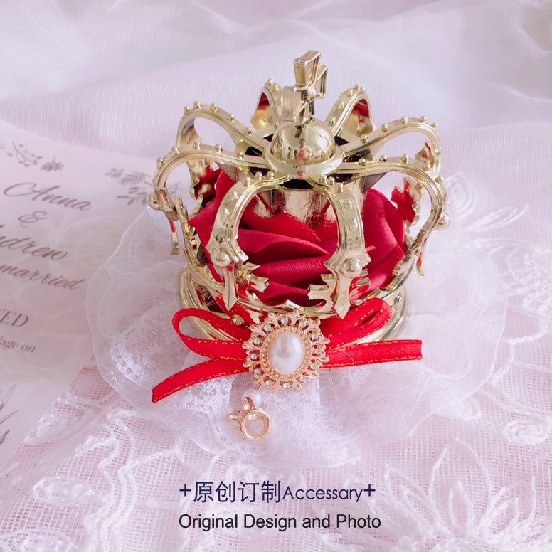 Original Girl Crown Lolita Headwear for Singing, Daily Wear, Princess, Queen Coronation, Lolita Wedding Accessories, Small Items