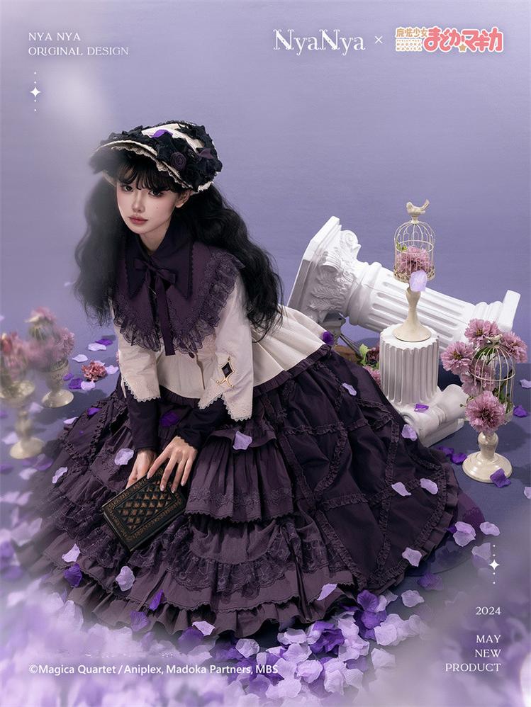 NyaNya - IP Collab Lolita Dress Madoka Kaname Homura Akemi Lolita OP dress