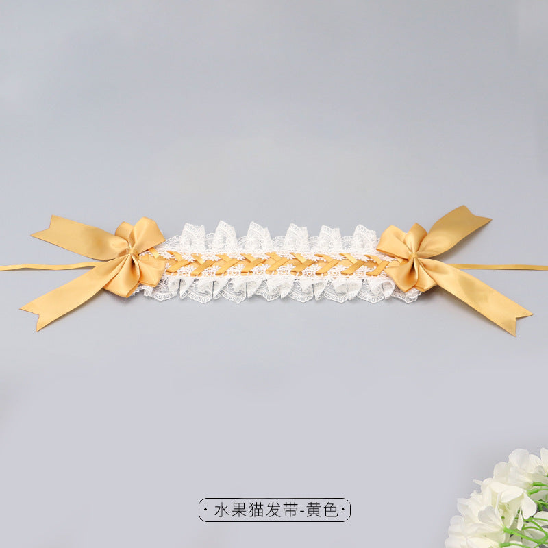 Lolita Hair Accessories In Stock Plush Handmade Multiple Colors Available Party Fashion Accessories Cute Cat Ear Hair Clips