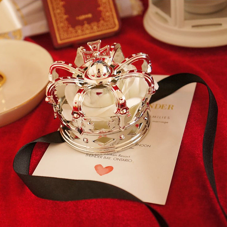 Lolita Tiara King Queen Coronation Gold Silver Rose Cute Lolita COS Crown Tiara